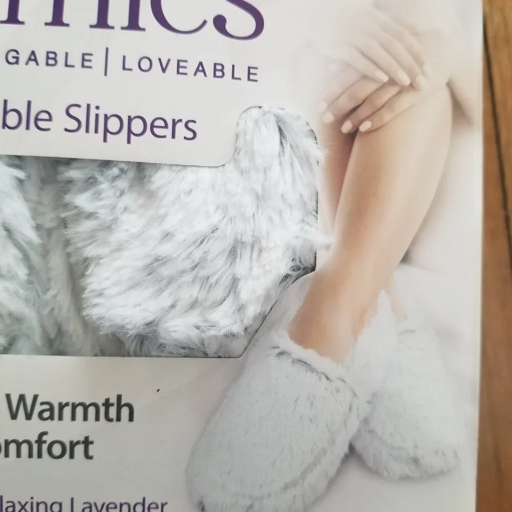 Warmies Microwavable Slippers NWTO - Picture 4 of 5